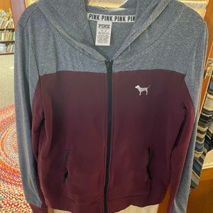 PINK full zip hoodie